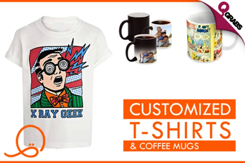 For QR32, Get a Magic Mug OR for QR20 Get a White Mug BOTH with Custom Printing OR for QR24 Get a Round Neck T-shirt with Digital Print! (Up to QR65 Value)